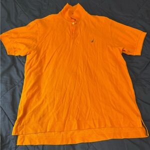Nautica Men's Vibrant Orange Polo Shirt